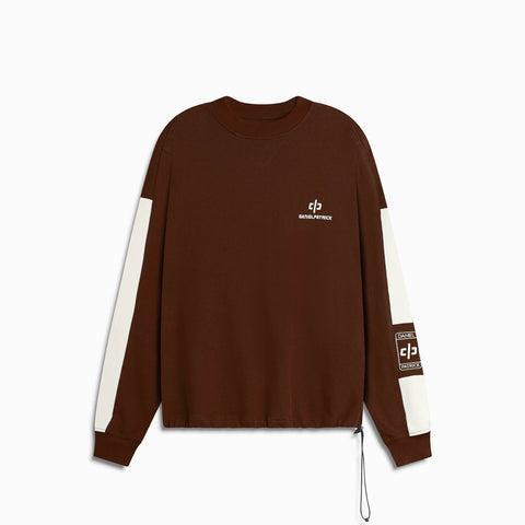 Beverly Hills crewneck / brown + ivory Product Image