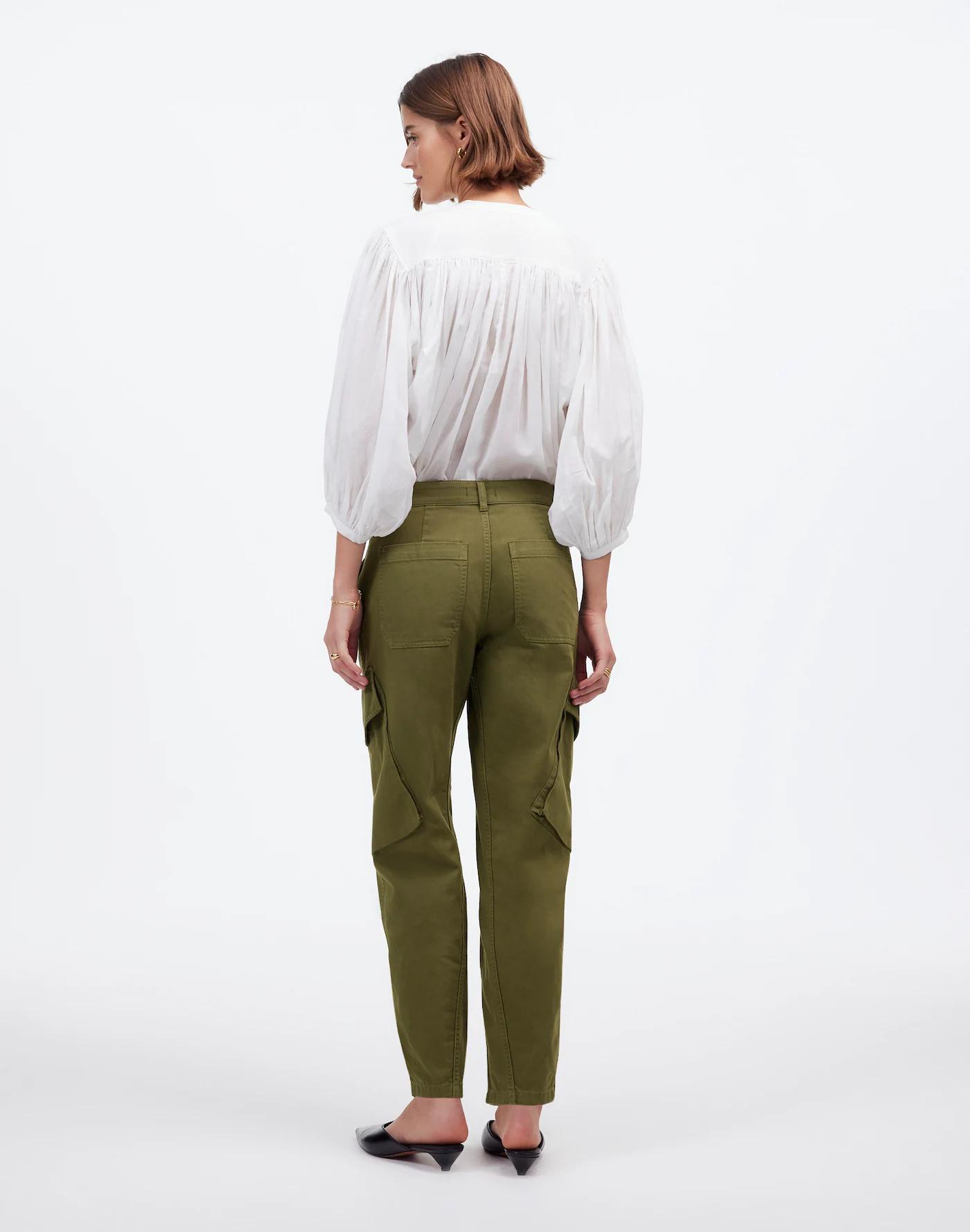 The Tall Barrel-Leg Utility Pant in Garment-Dyed Twill Product Image