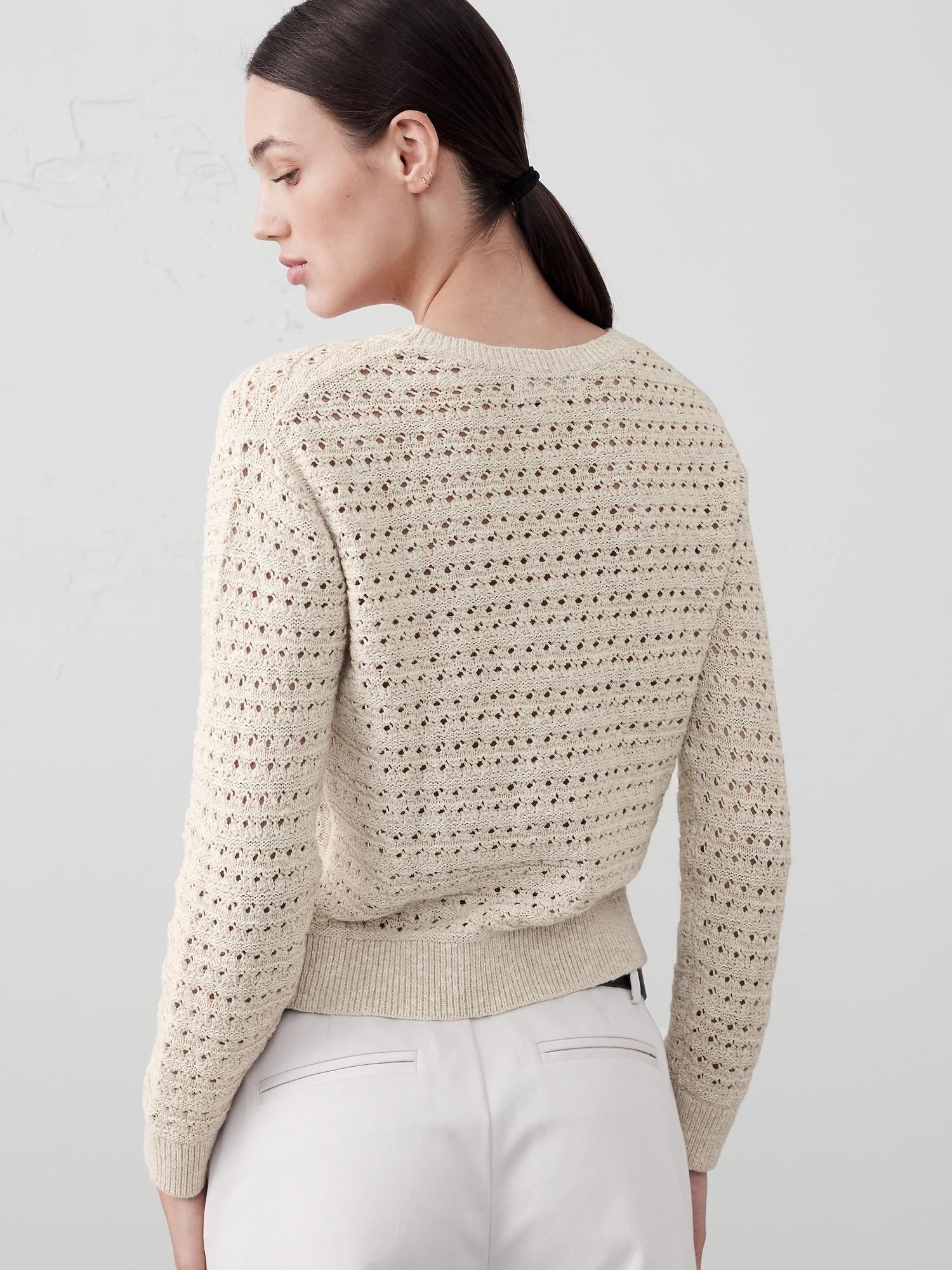 Open Stitch Pullover Sweater Product Image
