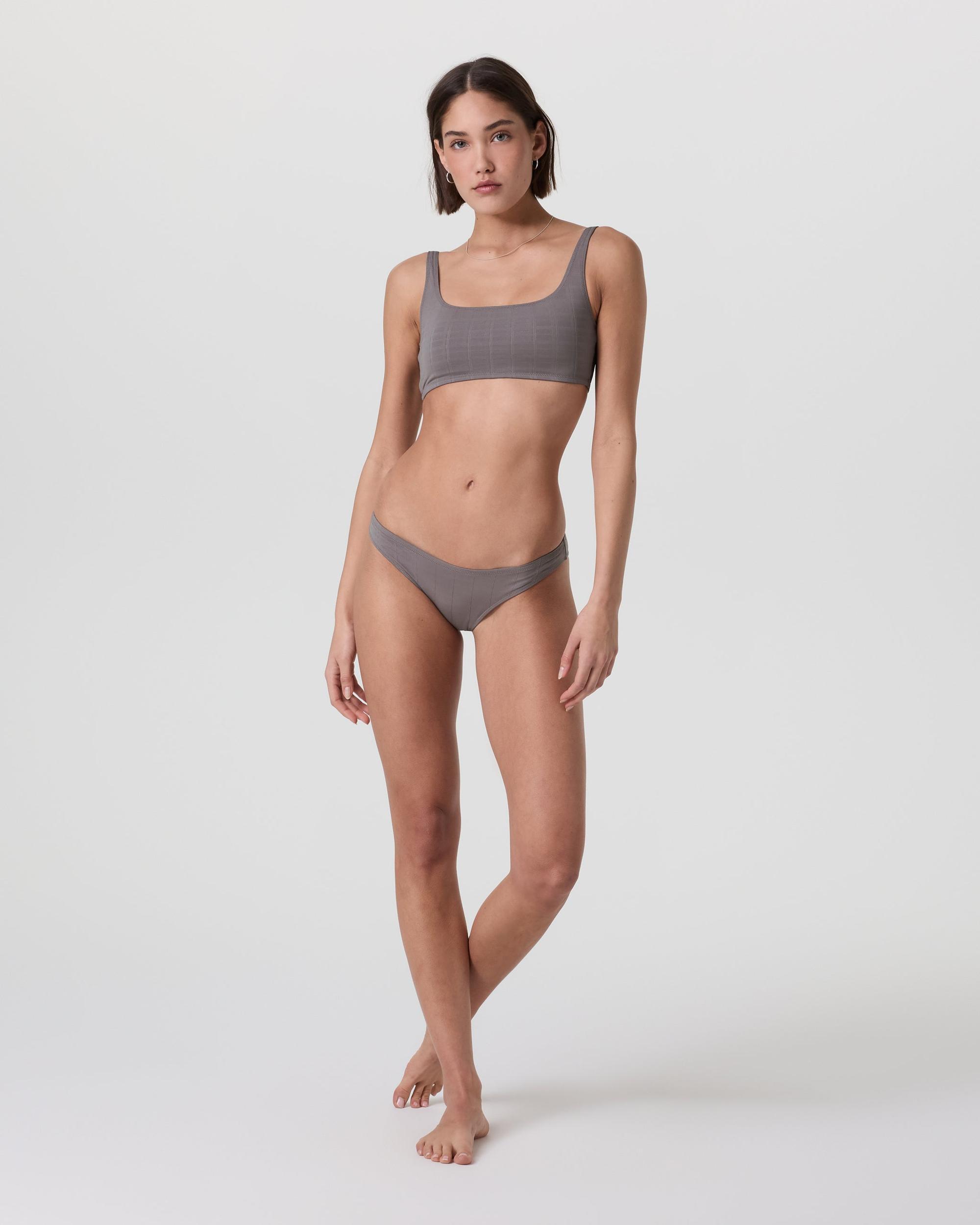 Encinitas Plaid Bikini Top Product Image