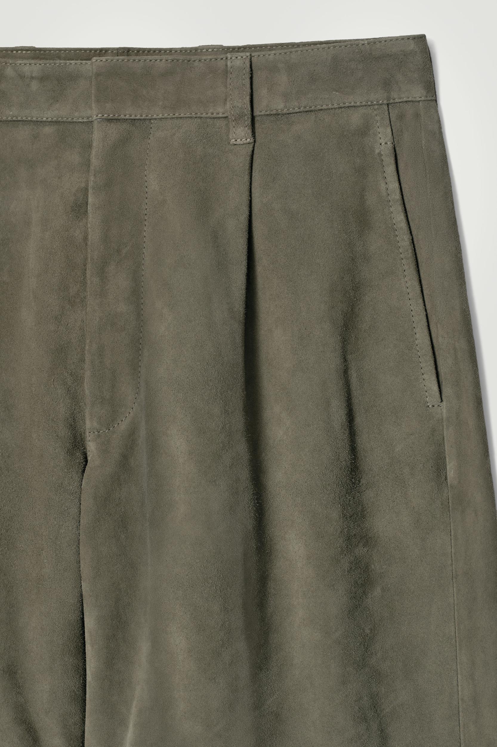 TAILORED SUEDE SHORTS Product Image