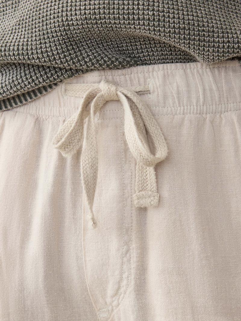 Linen Drawstring Pant - Weathered Sand Product Image