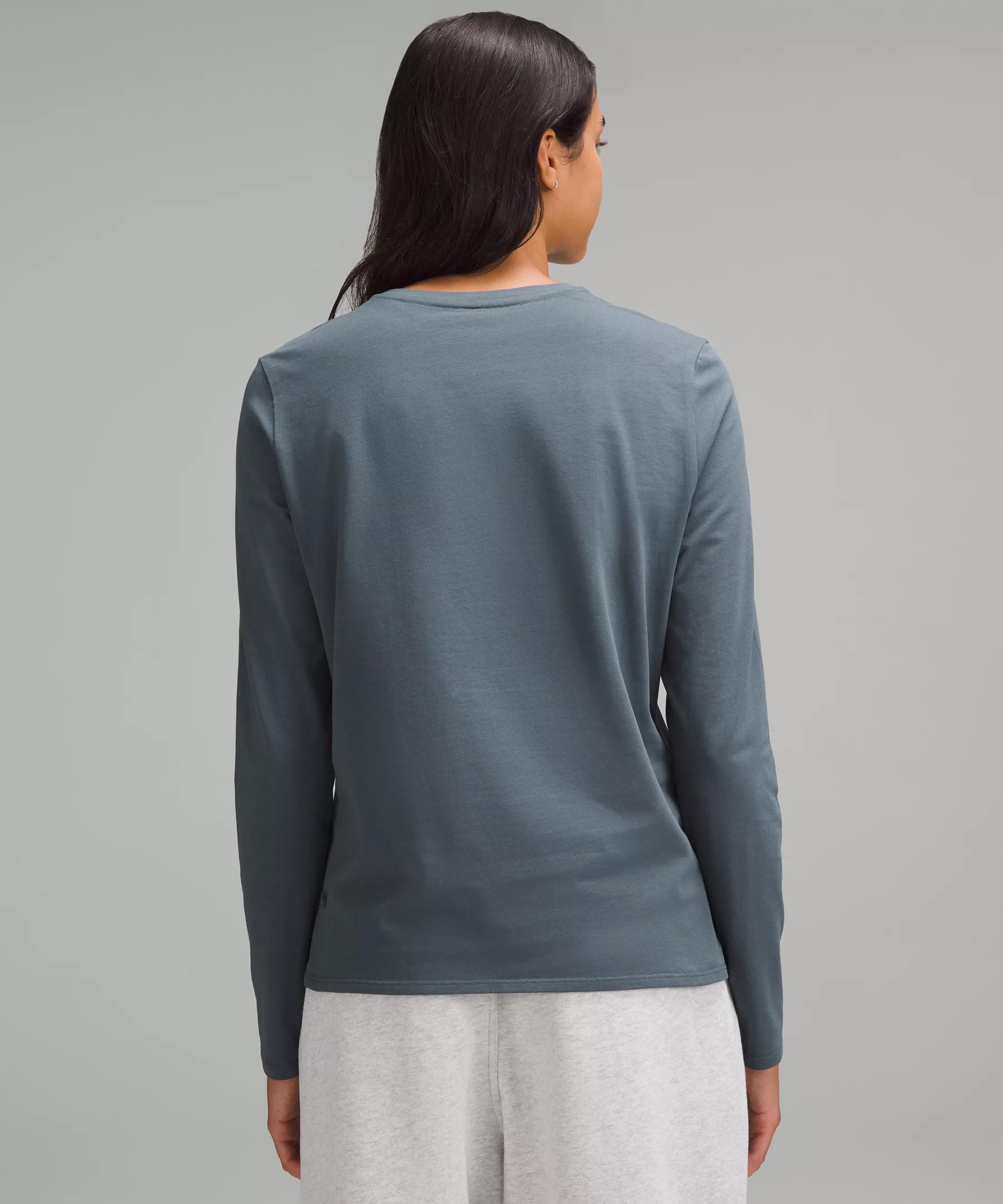 Organic Cotton Crewneck Long-Sleeve Shirt Product Image