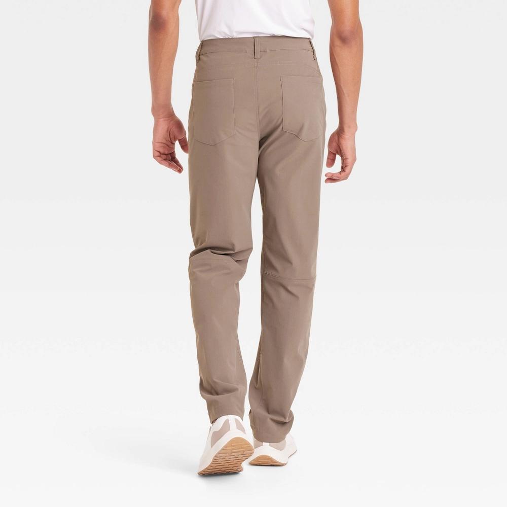 Mens 5-Pocket Golf Pants - All In Motion Dark Brown 34x32 Product Image