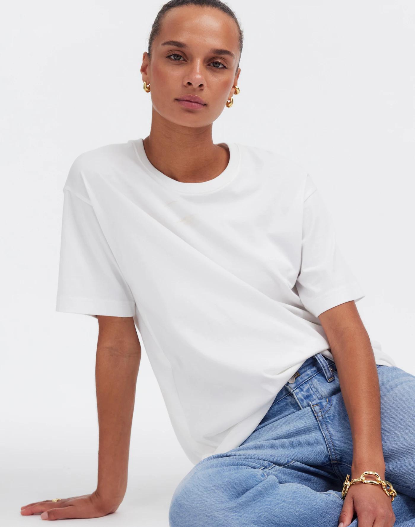 Cotton Relaxed Oversized Tee Product Image