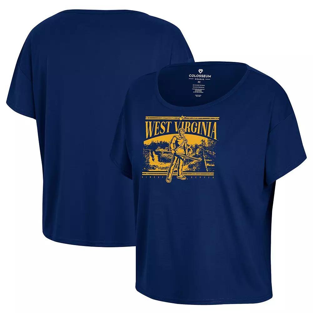 Women's Colosseum Navy West Virginia Mountaineers 2024 Fan T-Shirt,  Product Image