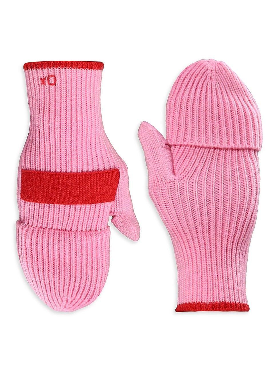 Womens Tipped Flip Mittens Product Image