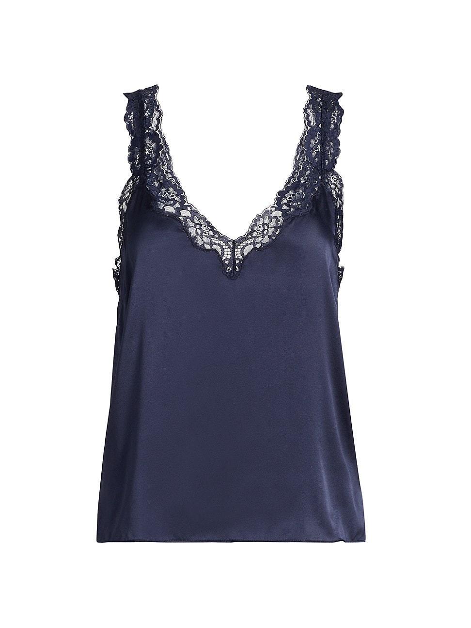 Fernanda Silk Lace-Trim Cami Product Image