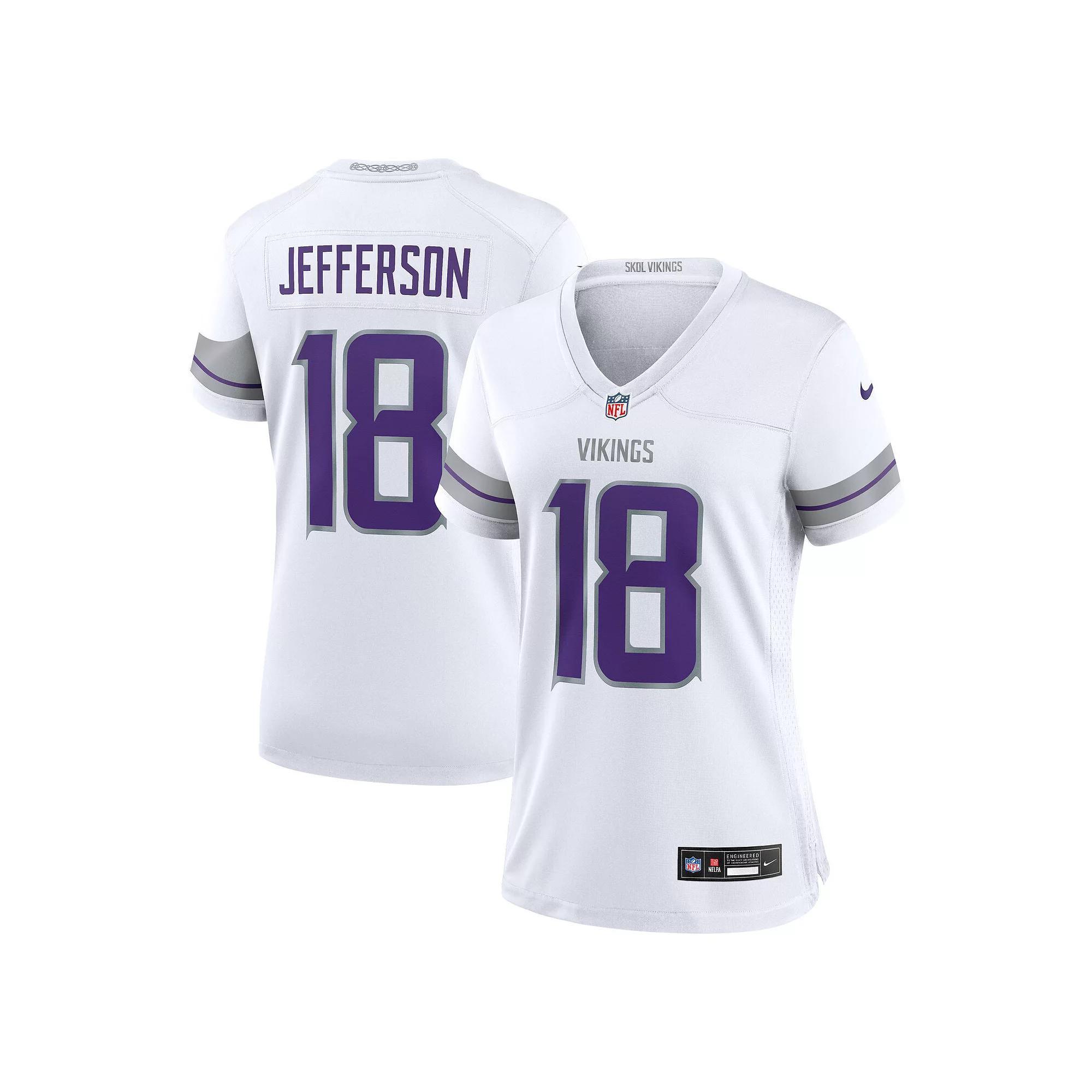 Women's Nike Justin Jefferson White Minnesota Vikings Alternate Game Player Jersey,  Product Image