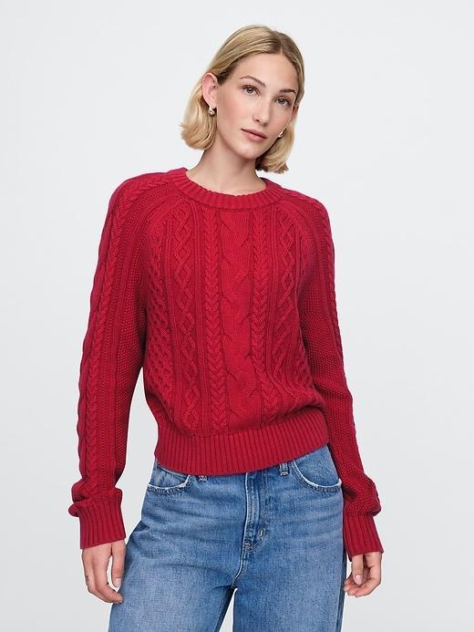 Classic Cable-Knit Sweater Product Image