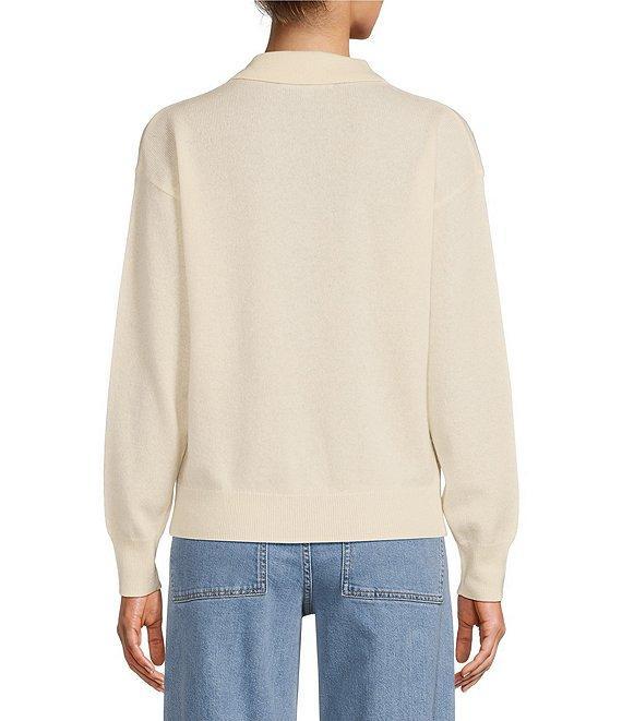 Antonio Melani Luxury Collection Maddie Cashmere Henley Long Sleeve Knit Sweater Product Image
