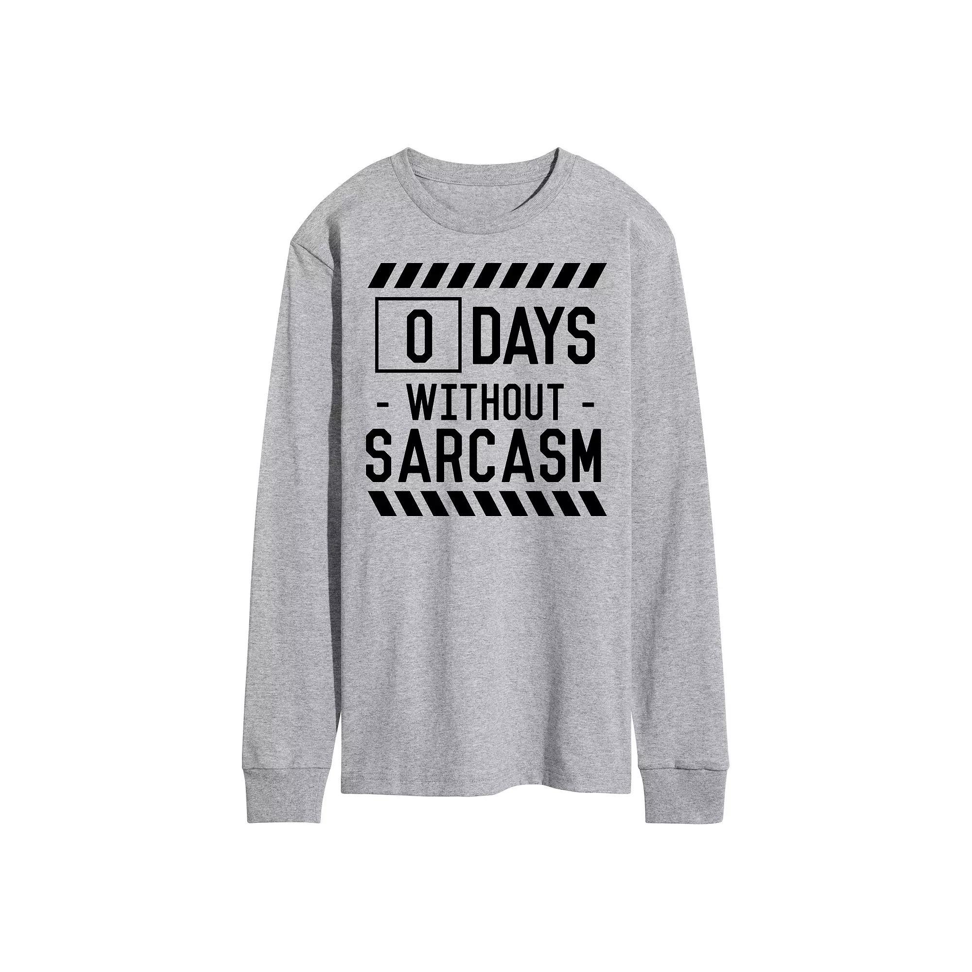 Men's "0 Days Without Sarcasm" Graphic Tee,  Product Image