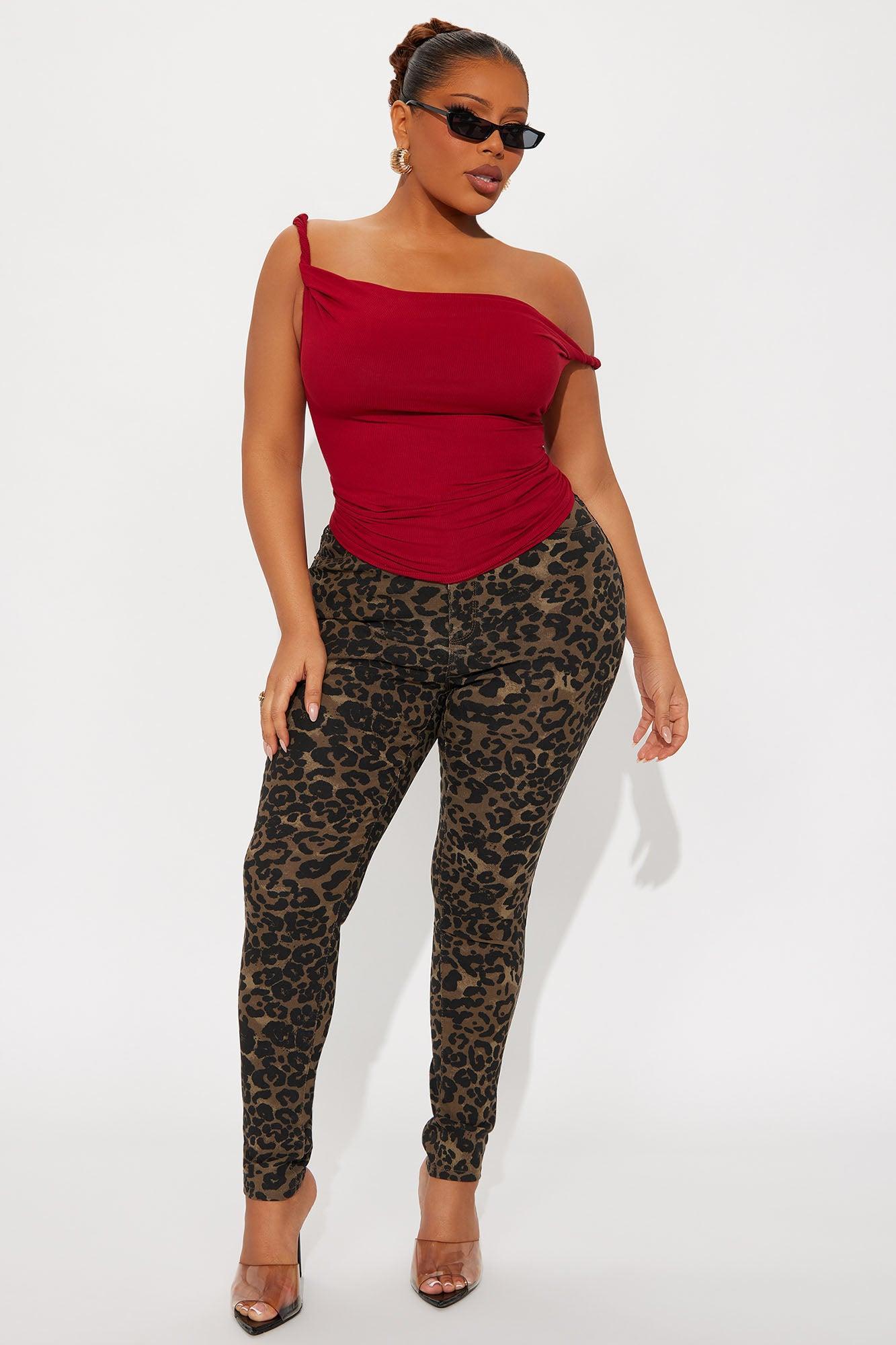 Hyperstretch Leopard Skinny Pants - Leopard Female Product Image