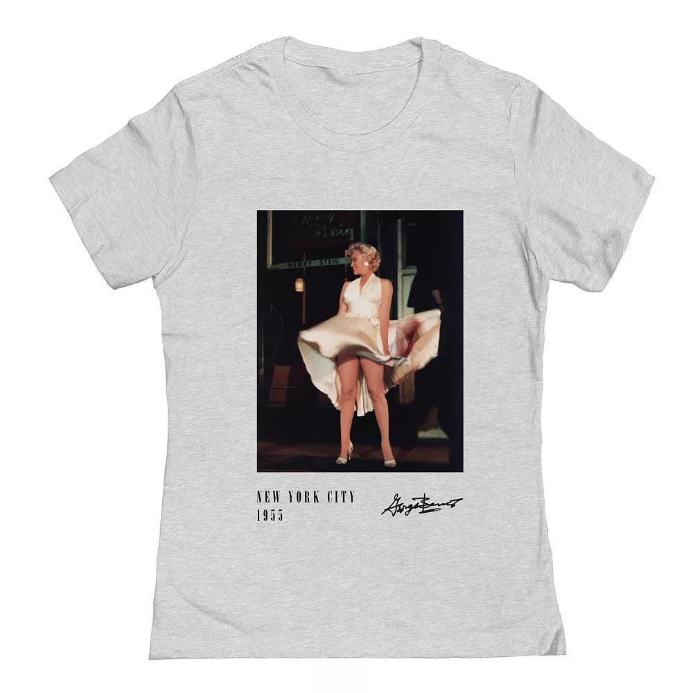 Junior's Grayson Threads The Label Marilyn Monroe New York City Graphic Tee, Women's, Size: XL, Grey Gray Product Image