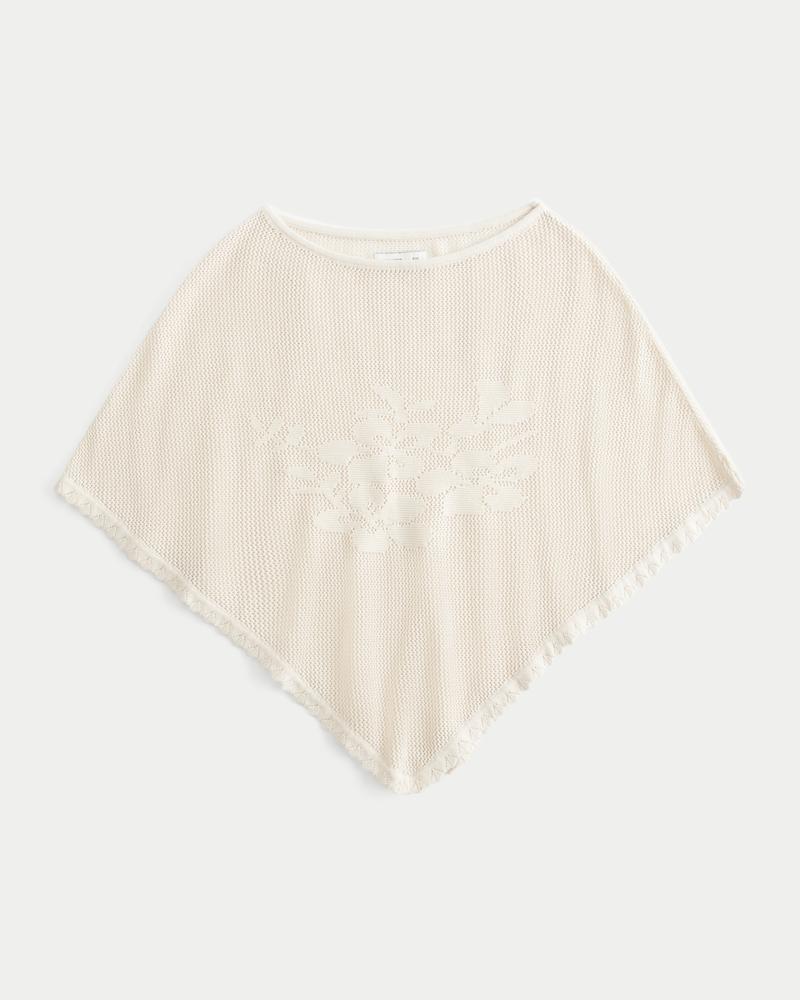 Easy Floral Poncho Product Image