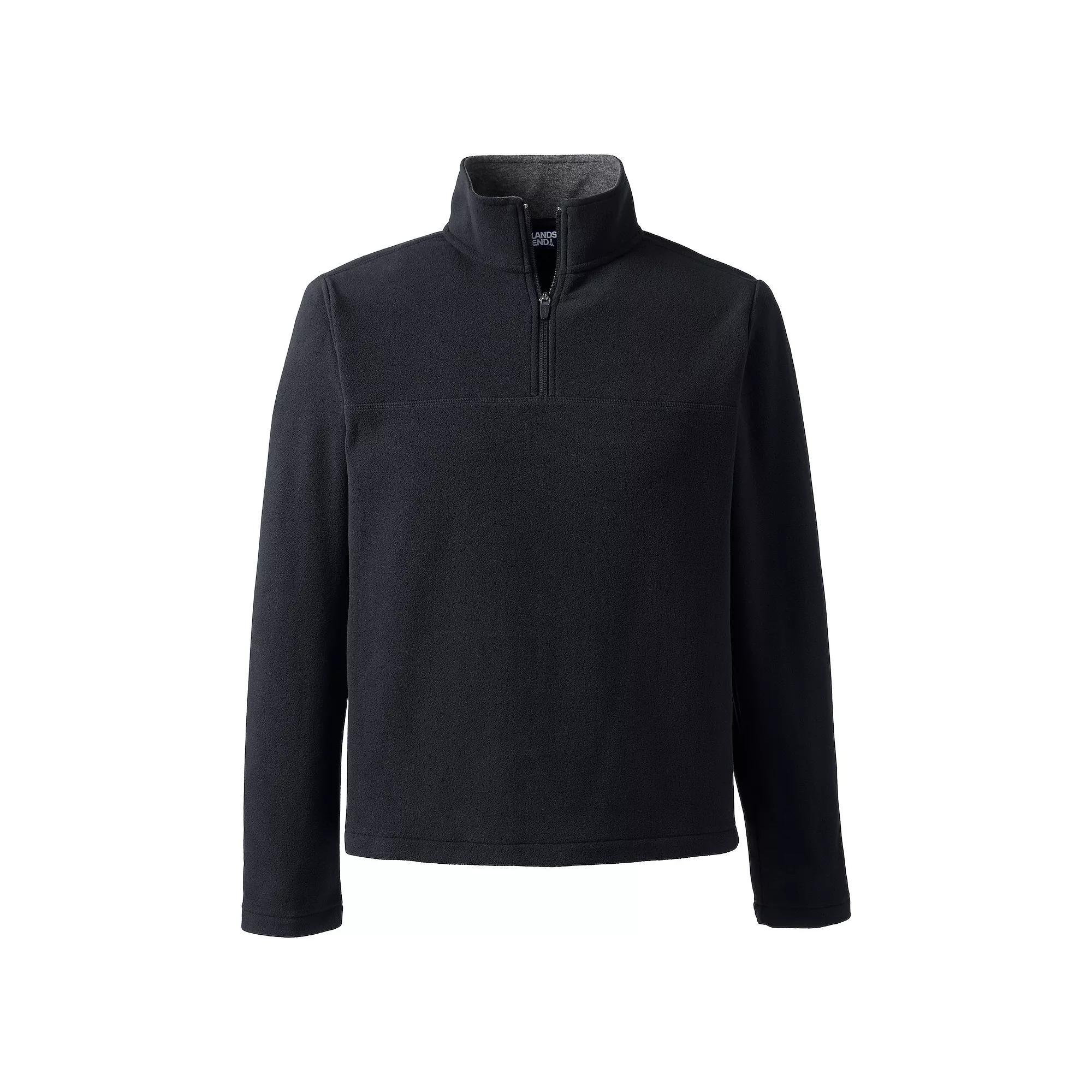 Big & Tall Lands' End Fleece Quarter-Zip Pullover, Men's,  Product Image