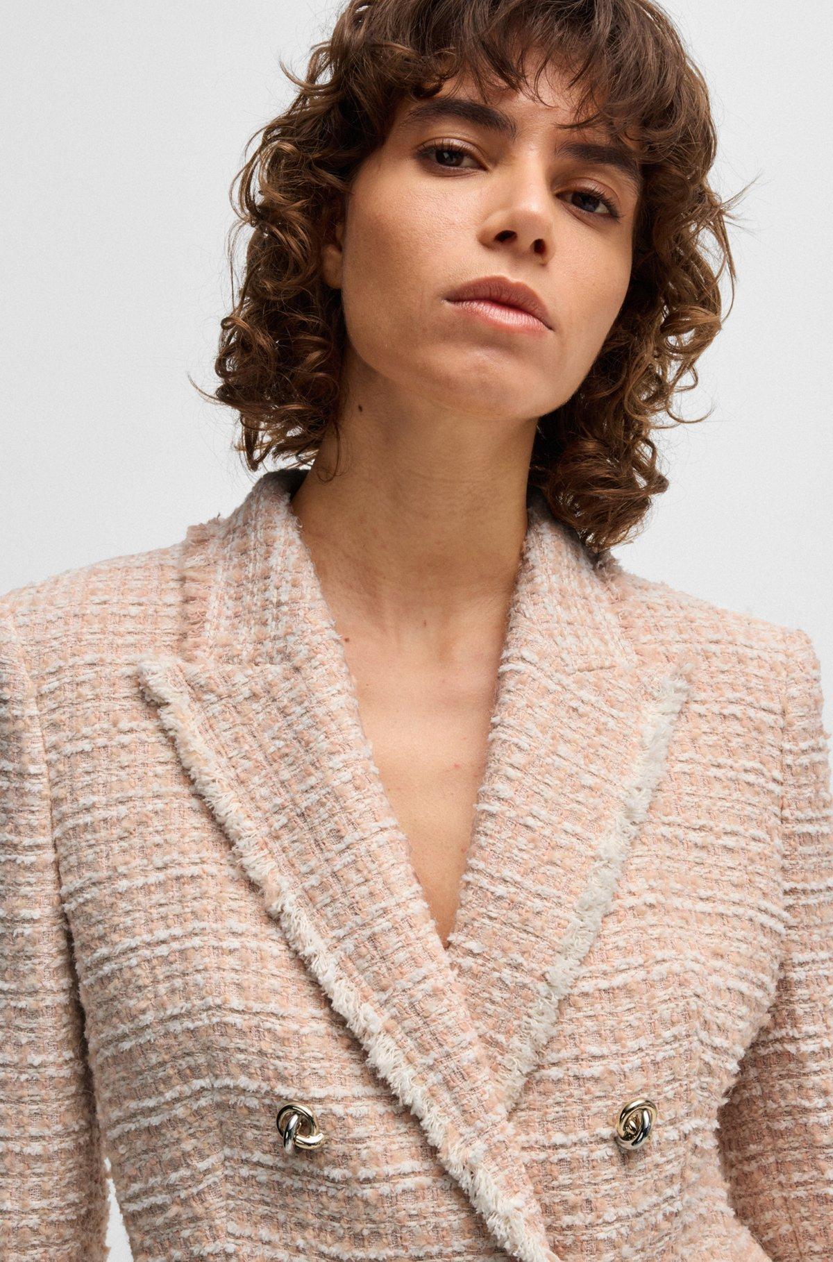 Slim-fit blazer in summery tweed Product Image