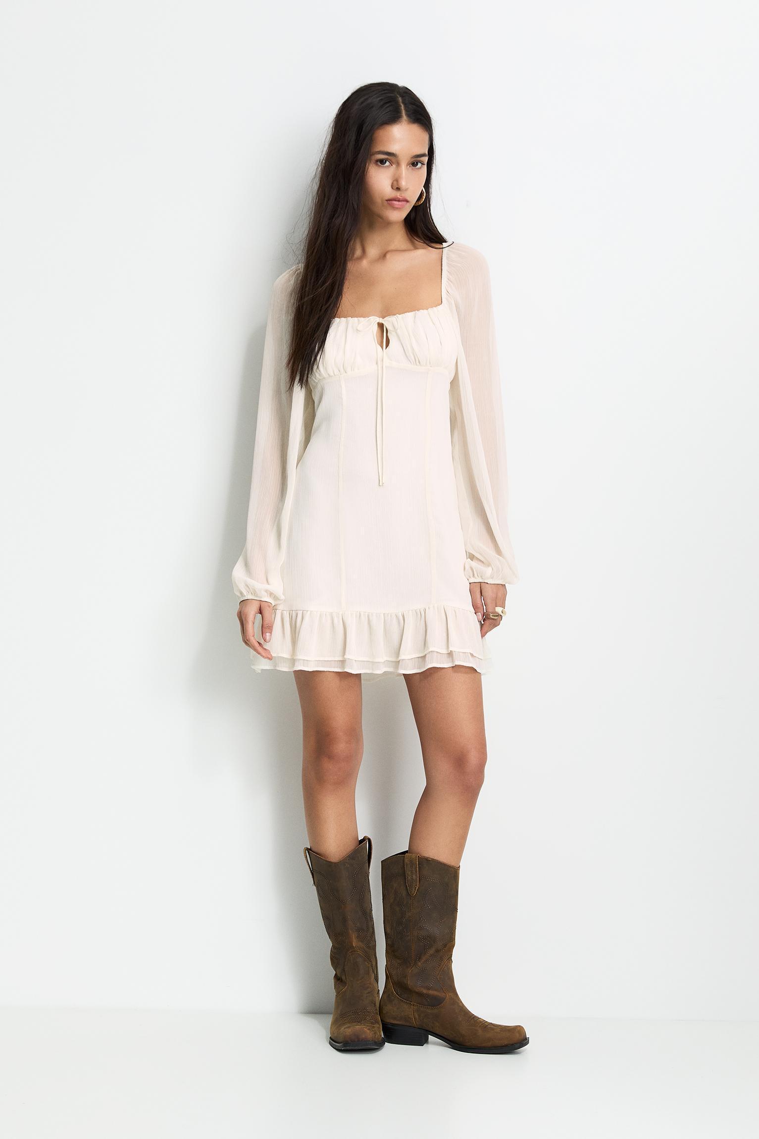 Short ruffle dress Product Image