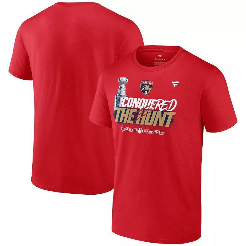 Men's Fanatics  Red Florida Panthers 2024 Stanley Cup Champions Celebration T-Shirt, Size: Small, Pnt Red Product Image