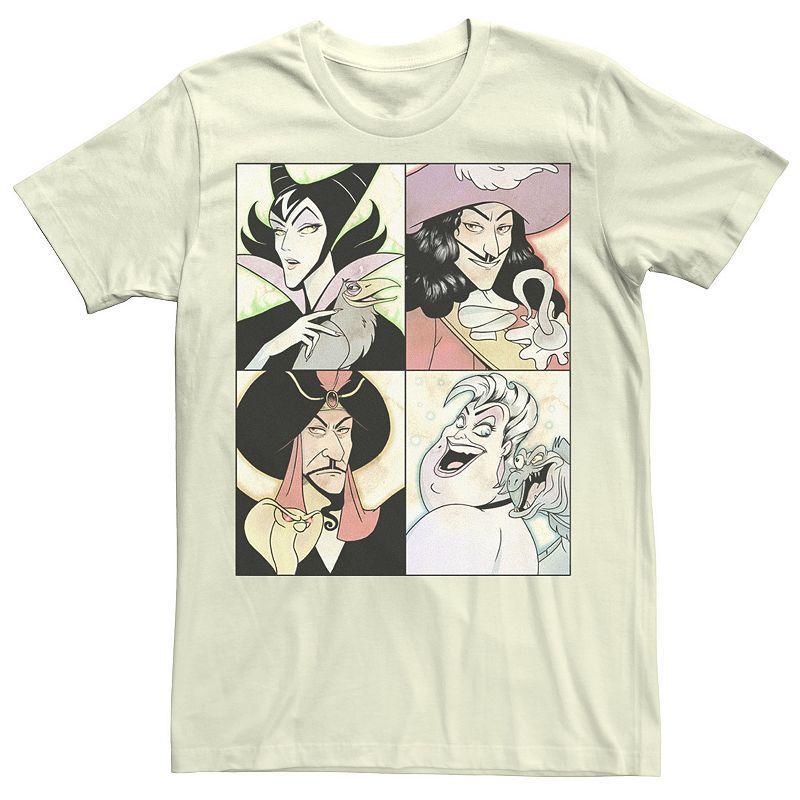 Disney's Villains Anime Watercolor Panels Men's Tee,  Product Image