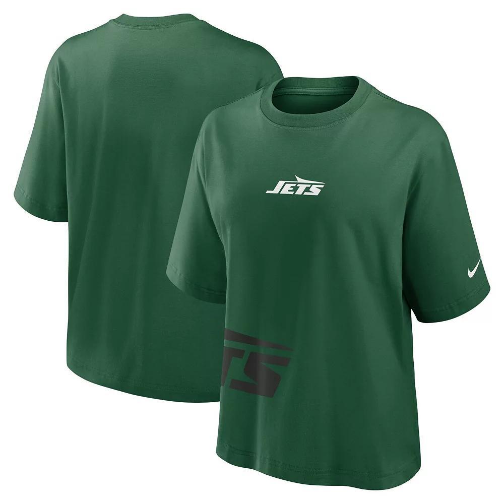 Women's Nike Green New York Jets Boxy T-Shirt,  Product Image