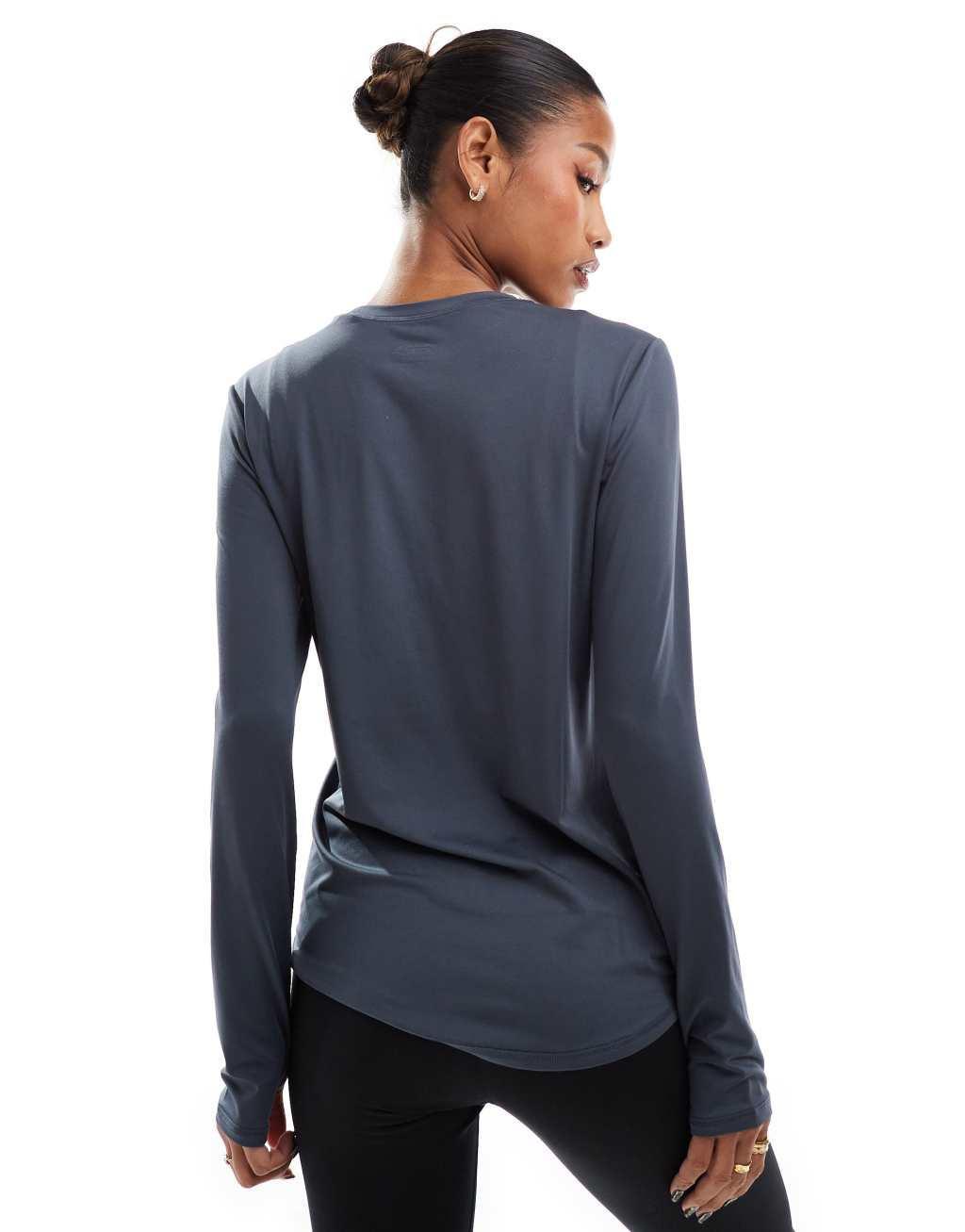 ASOS 4505 Icon long sleeve running top in navy Product Image