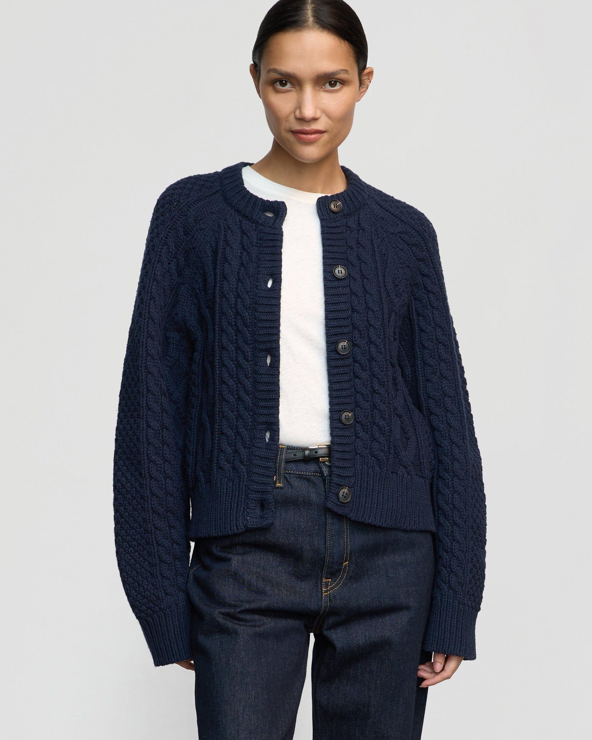 Eloise Button Cable Cardigan Product Image