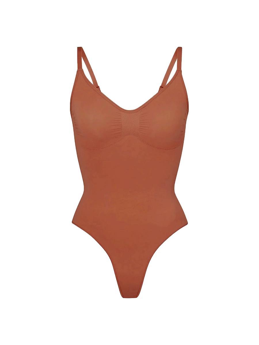 Womens Seamless Sculpt Thong Bodysuit Product Image