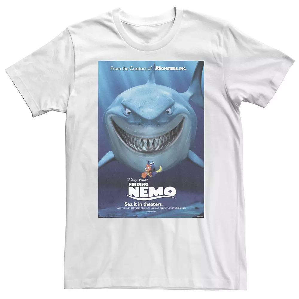Big & Tall Disney / Pixar Finding Nemo Bruce Poster Tee, Men's, Size: 4XL, White Product Image