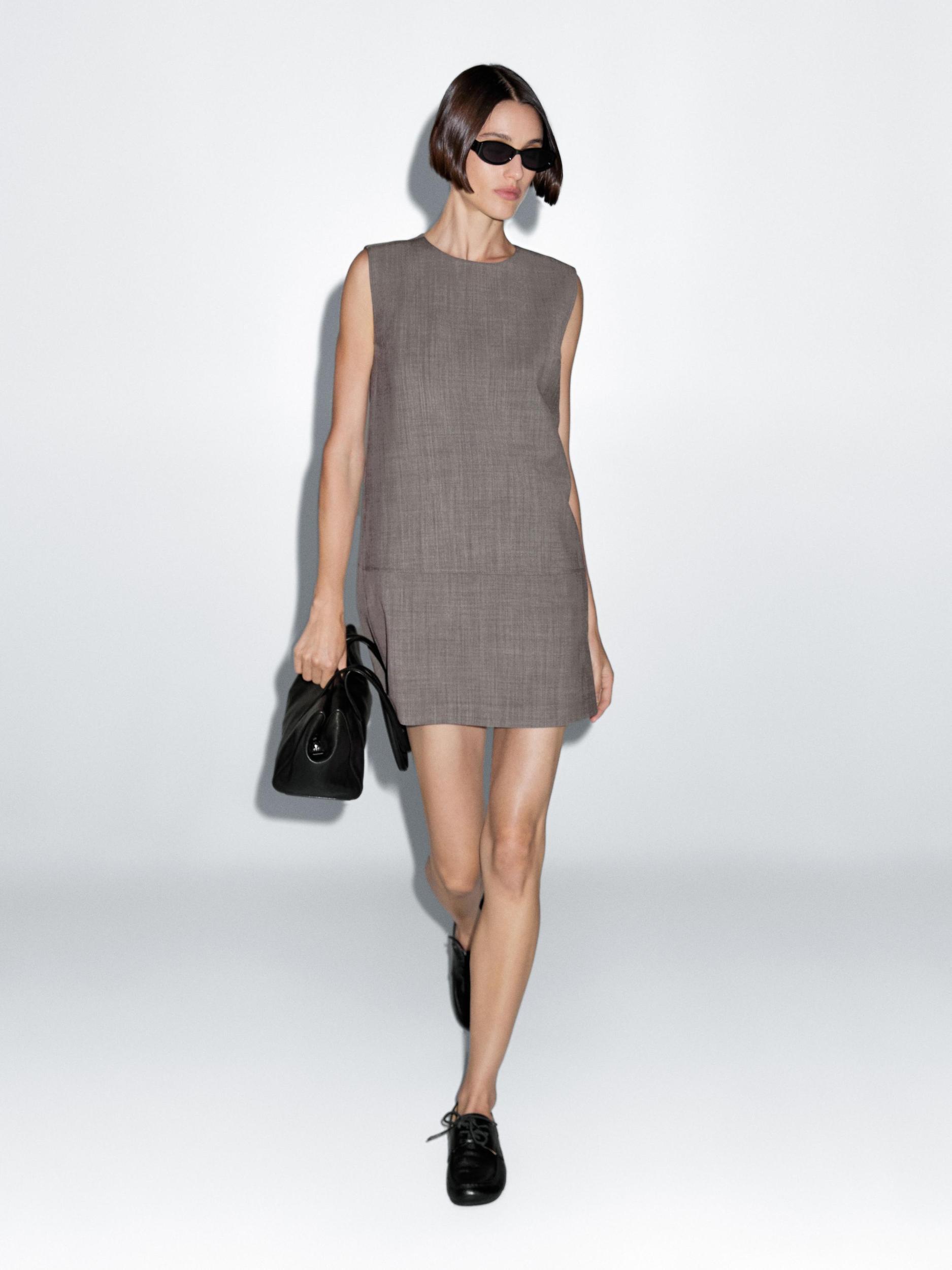 Short melange dress Product Image