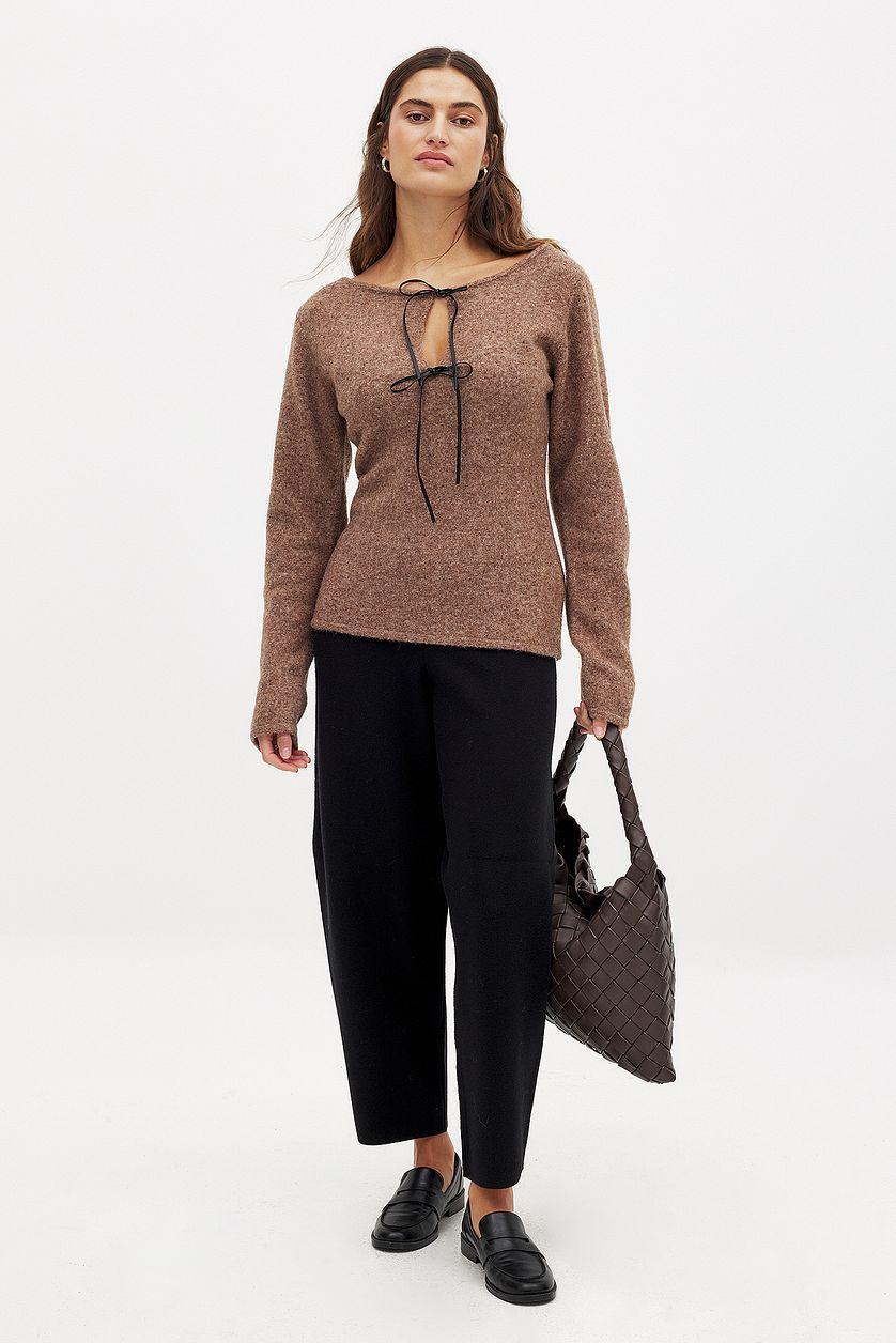 Wool Blend Knitted Top Product Image