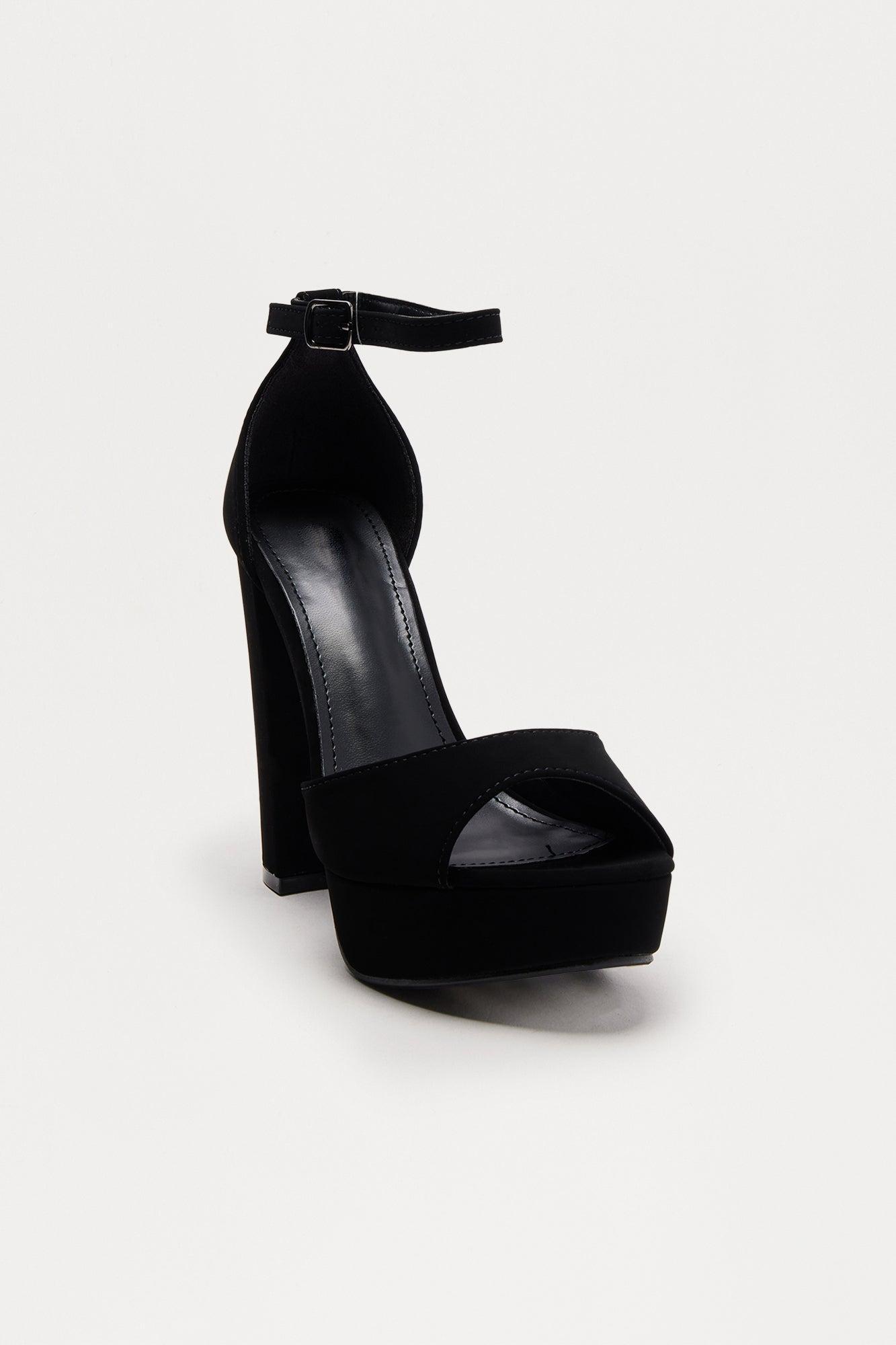 Yula Platform Heels - Black Female Product Image