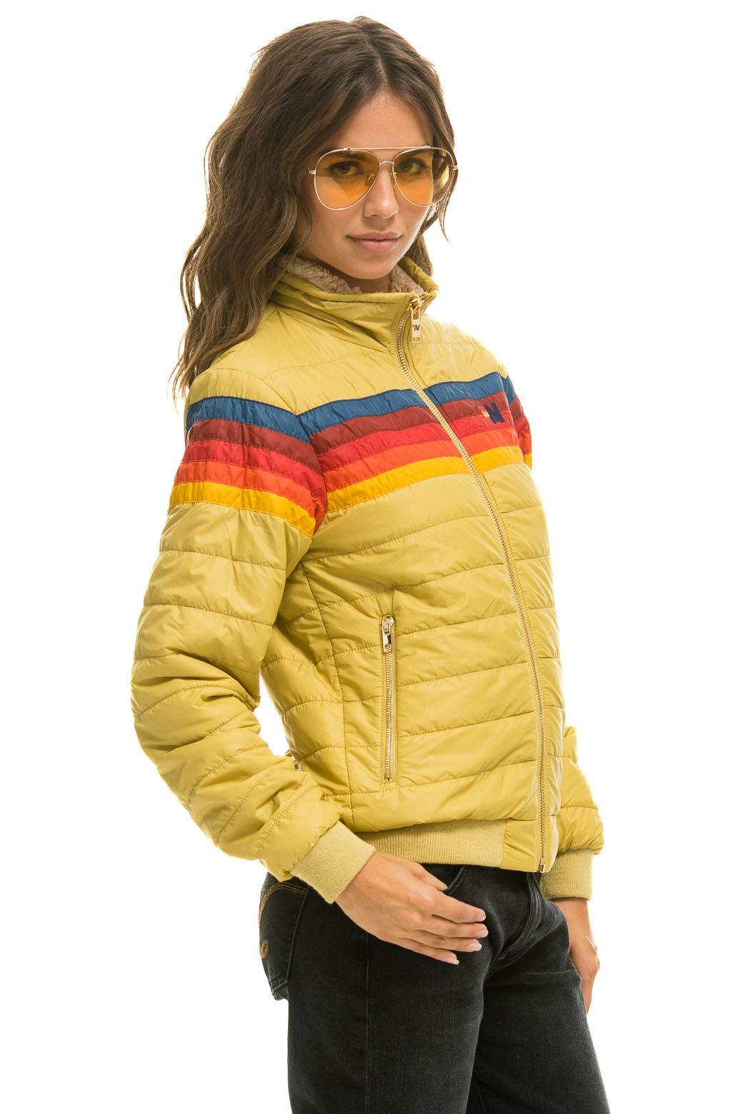 5 STRIPE JACKET -  KHAKI Female Product Image