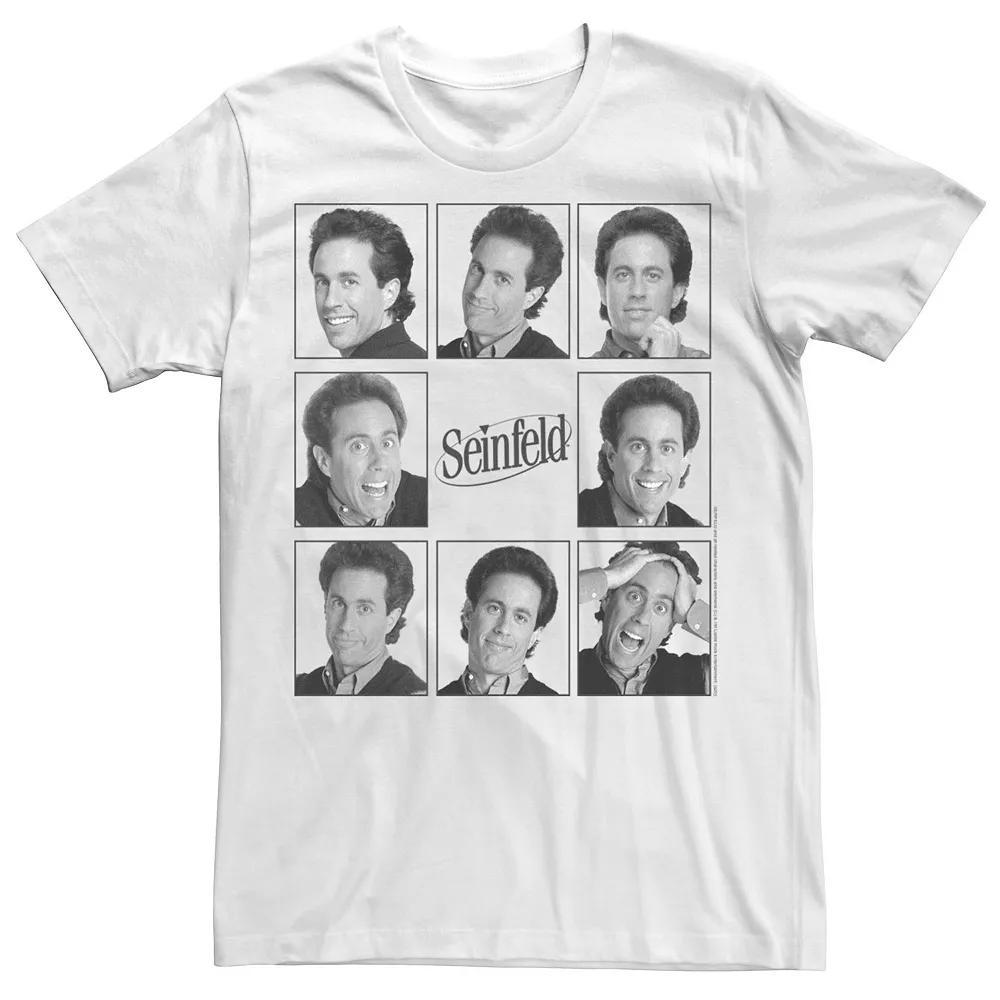 Men's Seinfeld Jerry Faces Expressions Squared Tee,  Product Image