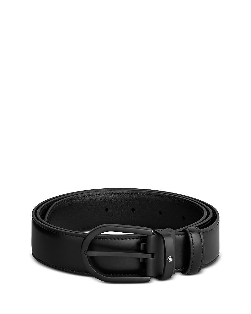 Men's Horseshoe-Buckle Leather Belt Product Image