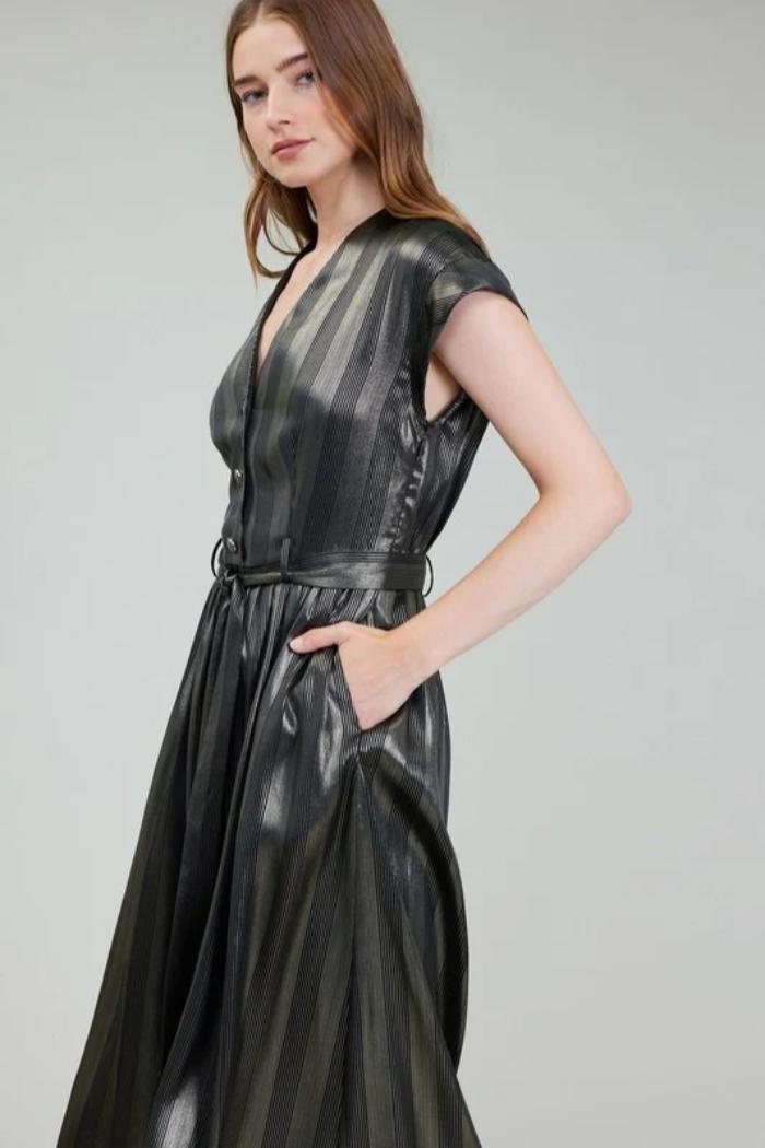 Midi Dress with belt Product Image