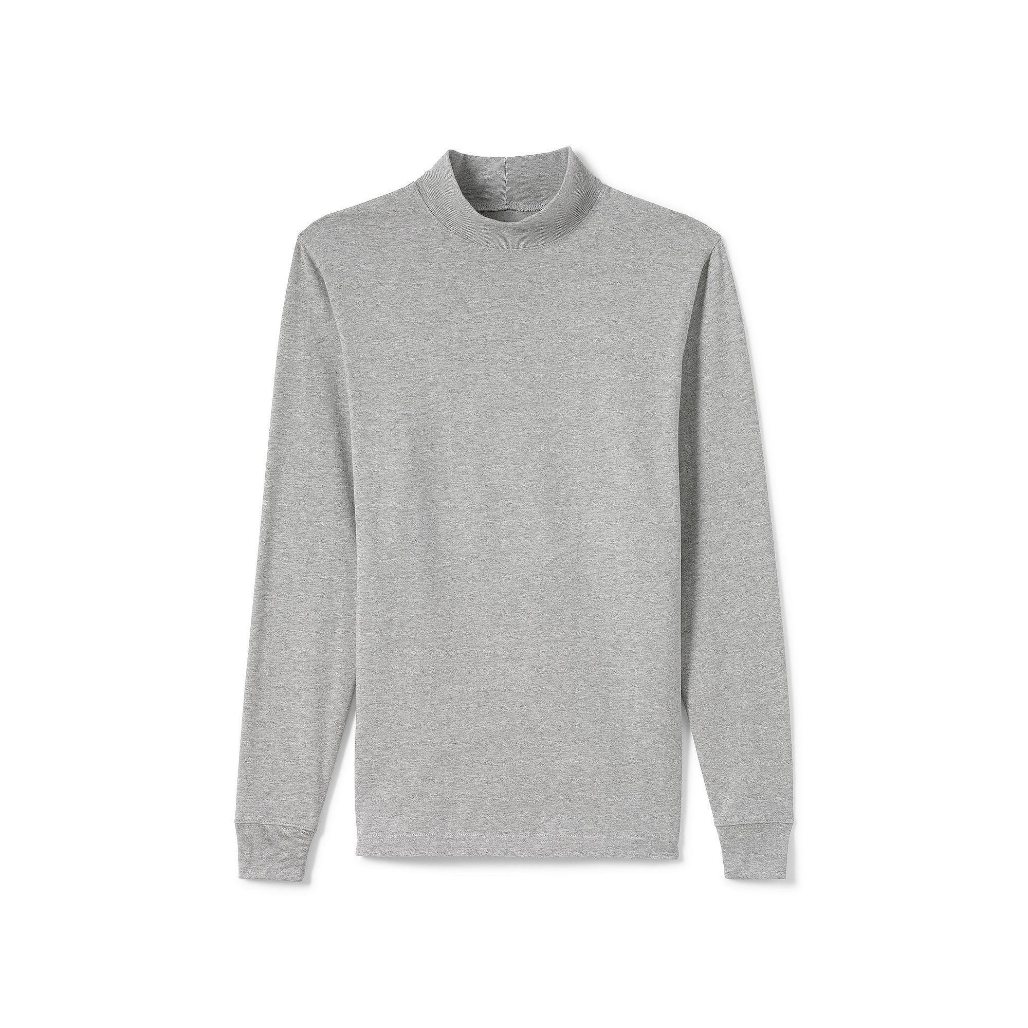 Men's Lands' End Super-T Mock Turtleneck,  Product Image