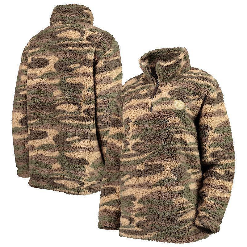 Womens G-III Sports by Carl Banks Camo New York Rangers Sherpa Quarter-Zip Jacket Product Image