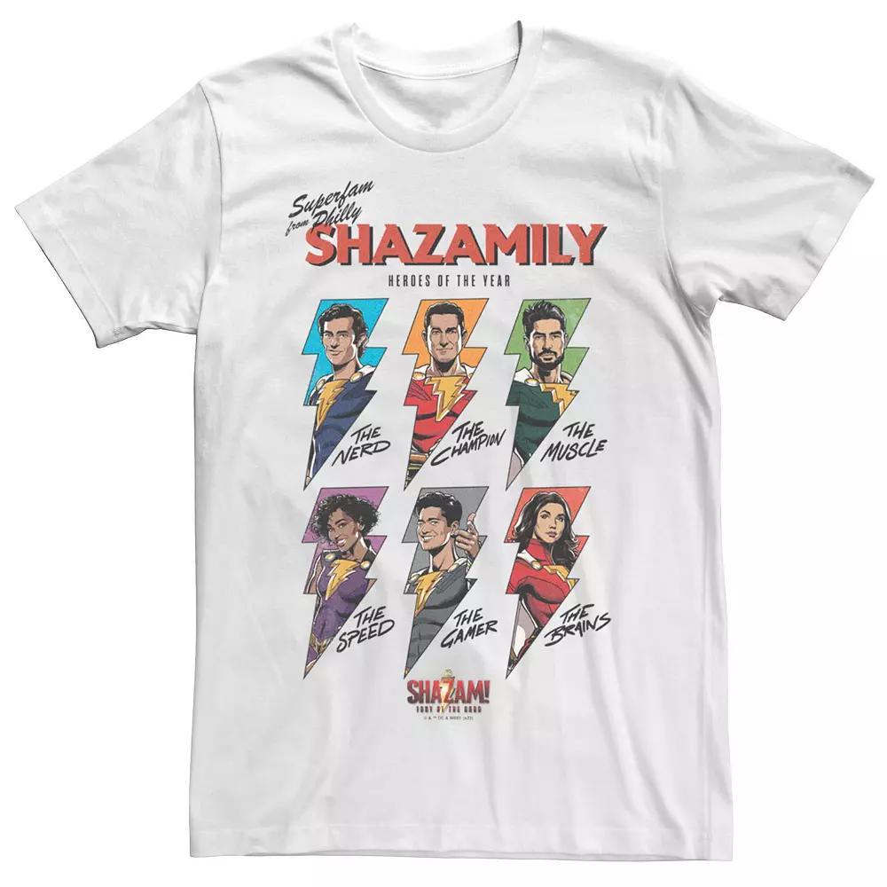 Men's Shazam Fury Of The Gods The Shazamily Of Philly's Tee, Size: Large, White Product Image