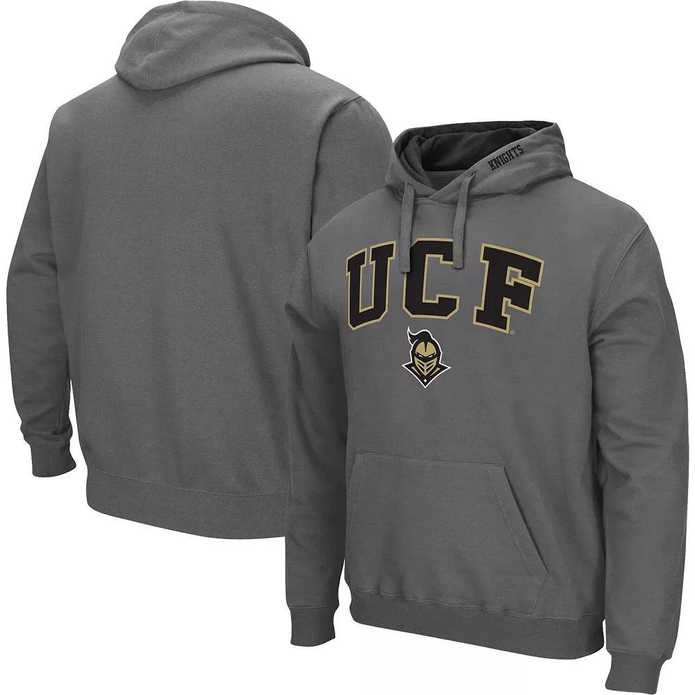 Men's Colosseum Charcoal UCF Knights Arch & Logo 3.0 Pullover Hoodie,  Product Image