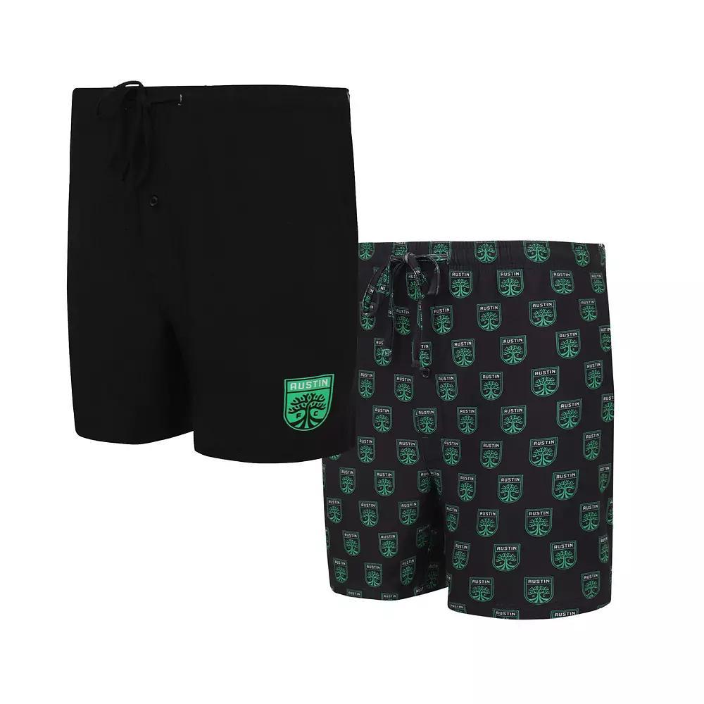 Men's Concepts Sport Black Austin FC Gauge Two-Pack Shorts Set,  Product Image