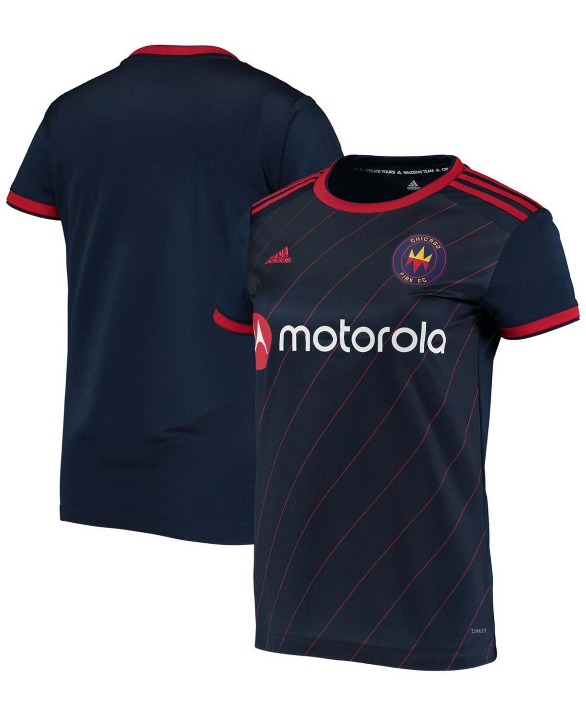 Women's adidas Navy Chicago Fire 2020 Replica Primary Jersey, Size: Large, Cfs Blue Product Image