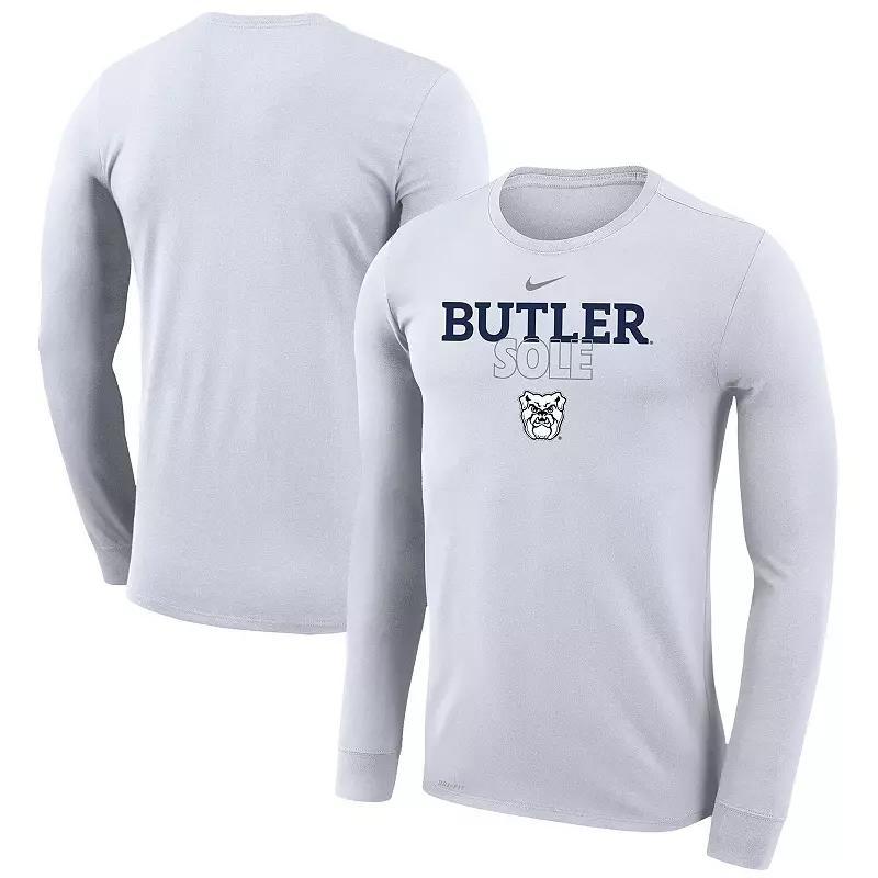 Nike White Butler Bulldogs 2023 On Court Bench Long Sleeve T-Shirt, Men's, Size: XL, But White Product Image