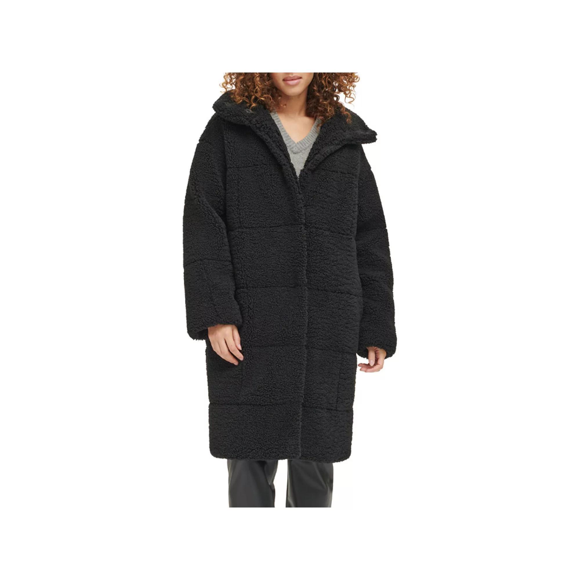 Women's Levi's® Long Quilted Sherpa Coat,  Product Image