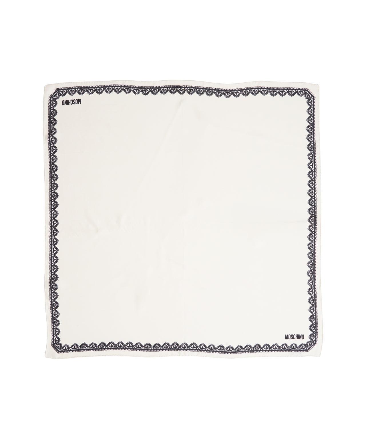 Silk scarf with lace pattern Product Image