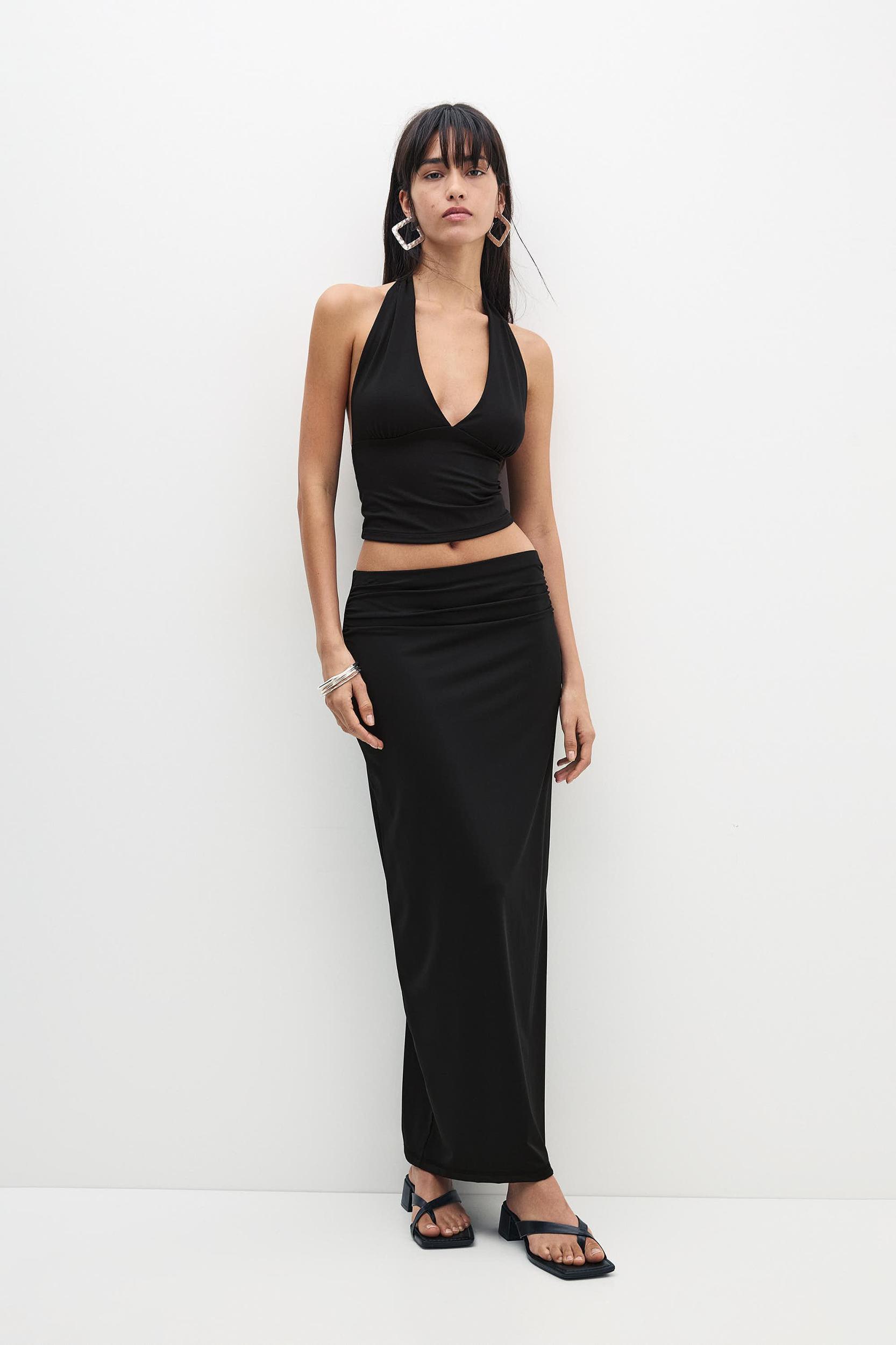 Open-back halter top Product Image