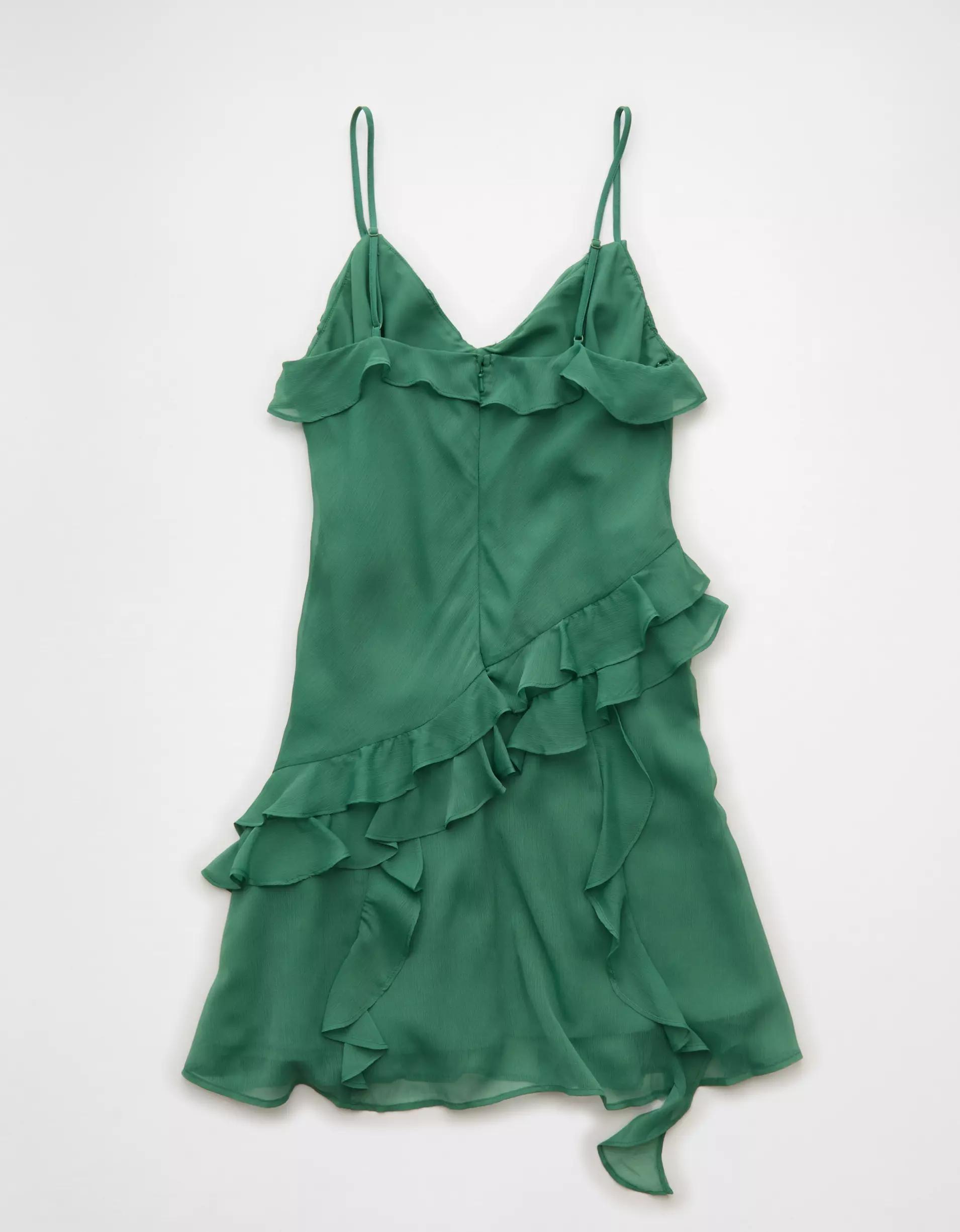 AE Asymmetrical Ruffle Mini Dress Product Image