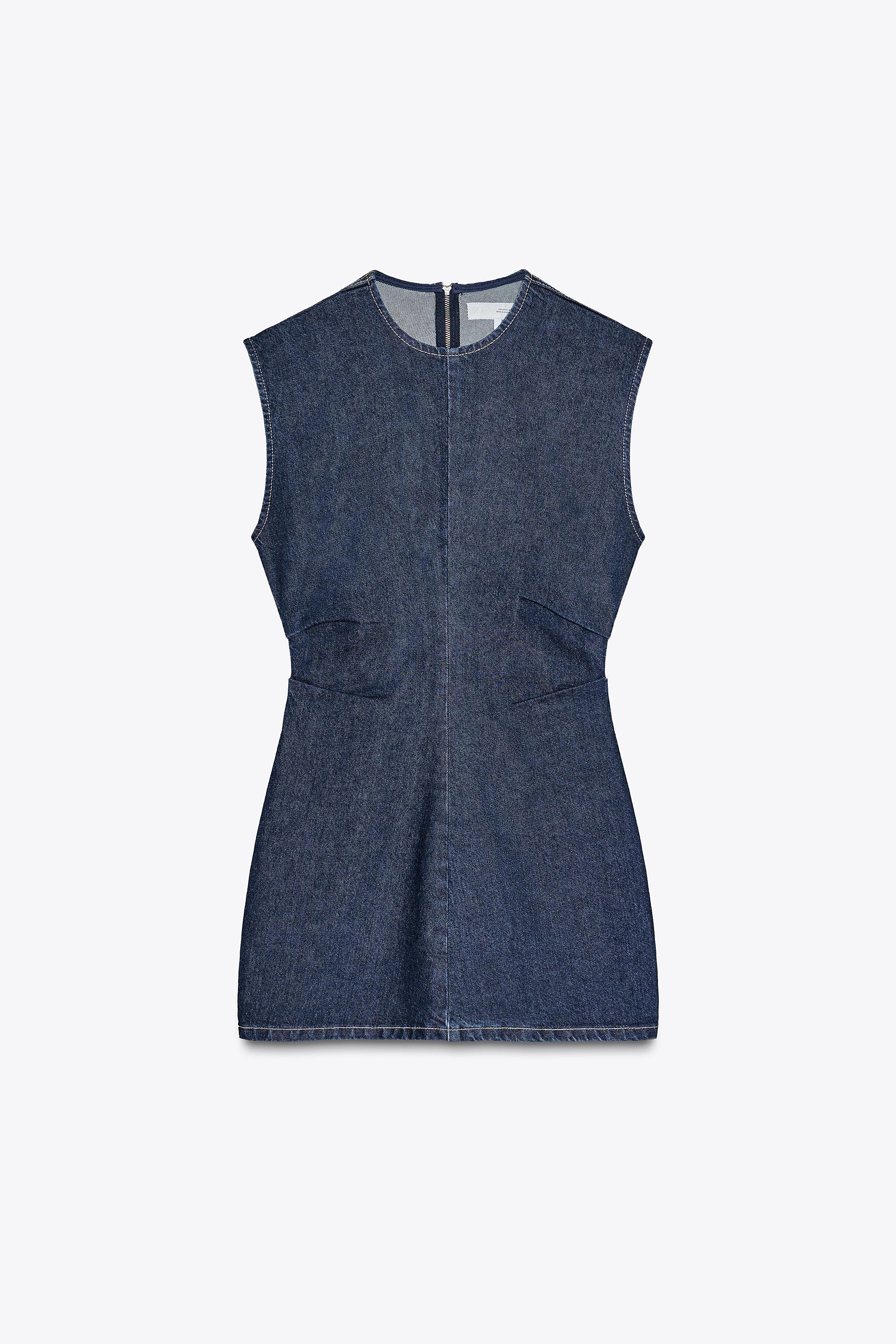 DENIM TRF DRESS Product Image