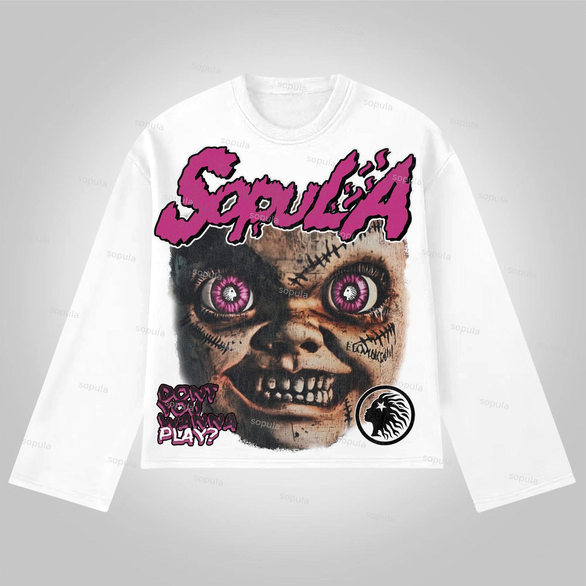 Sopula Dont You Wanna Play Cotton Long Sleeve T-Shirt Product Image