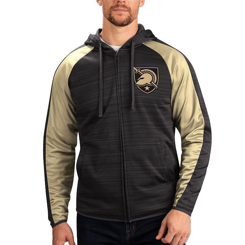 Mens G-III Sports by Carl Banks Black Army Black Knights Neutral Zone Raglan Full-Zip Track Jacket Hoodie Product Image